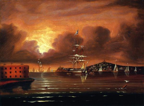 Thomas Chambers Threatening Sky, Bay Of New York