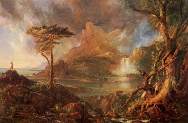 A Wild Scene by Thomas Cole Oil Painting Reproductions