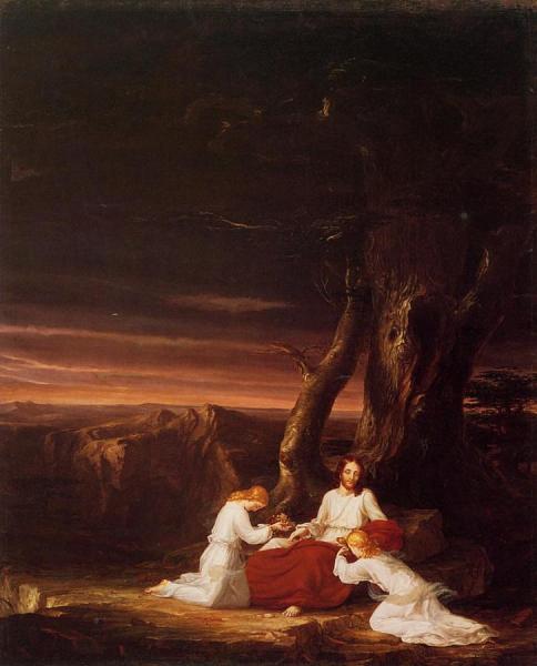 Angels Ministering To Christ In The Wilderness by Thomas Cole