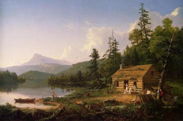 Home In The Woods by Thomas Cole