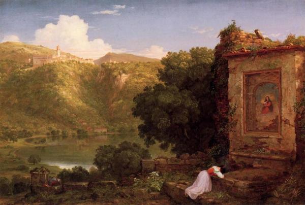 Il Pensaro by Thomas Cole Oil Painting Reproductions