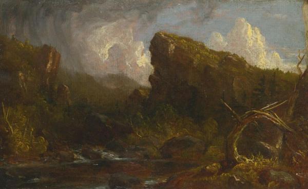 Landscape Sketch by Thomas Cole Oil Painting Reproductions