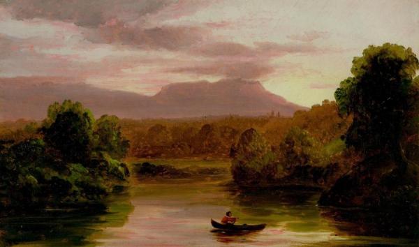 Thomas Cole On Catskill Creek, Sunset