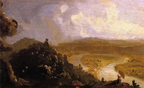 Sketch For 'the Oxbow' by Thomas Cole