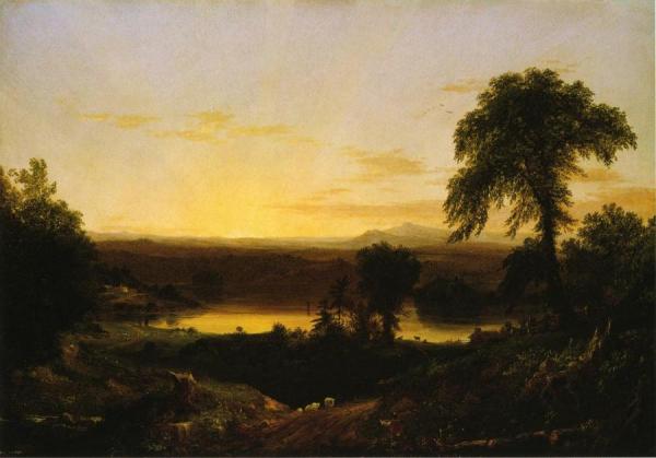 Summer Twilight: A Recollection Of A Scene In New England by Thomas Cole