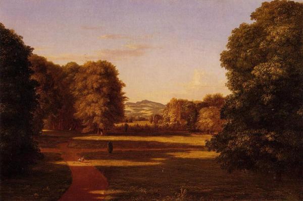 The Gardens Of The Van Rensselaer Manor House by Thomas Cole