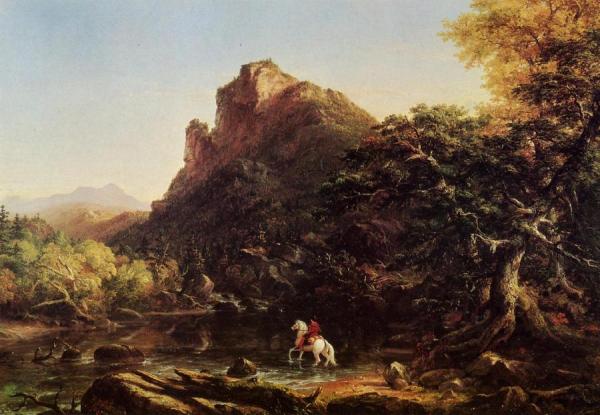 The Mountain Ford by Thomas Cole