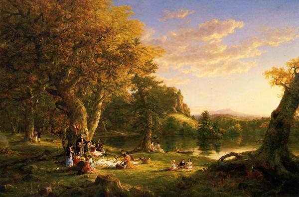 The Picnic by Thomas Cole
