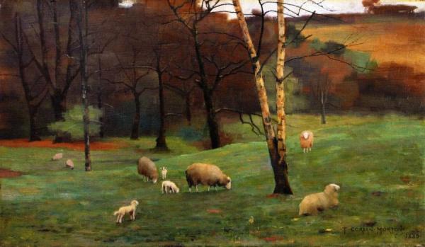 An Autumn Day, Berwickshire Coast by Thomas Corsan Morton