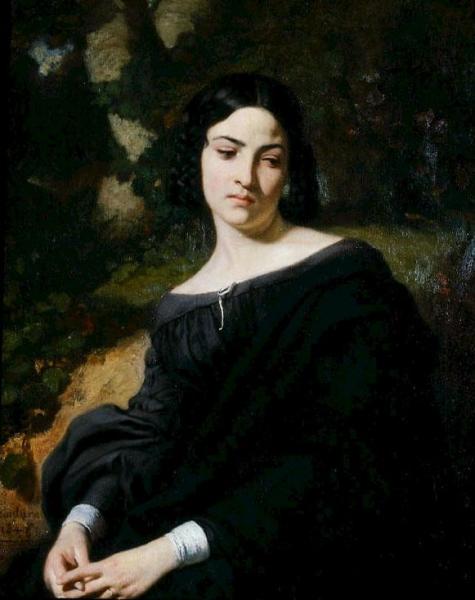 A Widow by Thomas Couture Oil Painting Reproductions