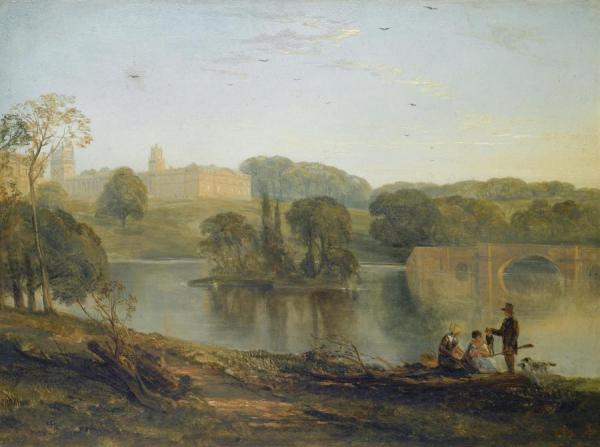 Blenheim Palace From The Lake by Thomas Creswick Oil Painting Reproductions