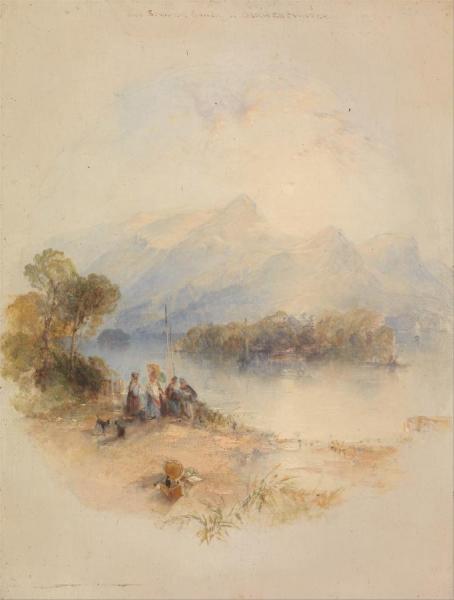 The Summer Bower,derwent Water by Thomas Creswick