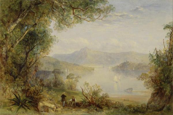 View On The Hudson River by Thomas Creswick Oil Painting Reproductions
