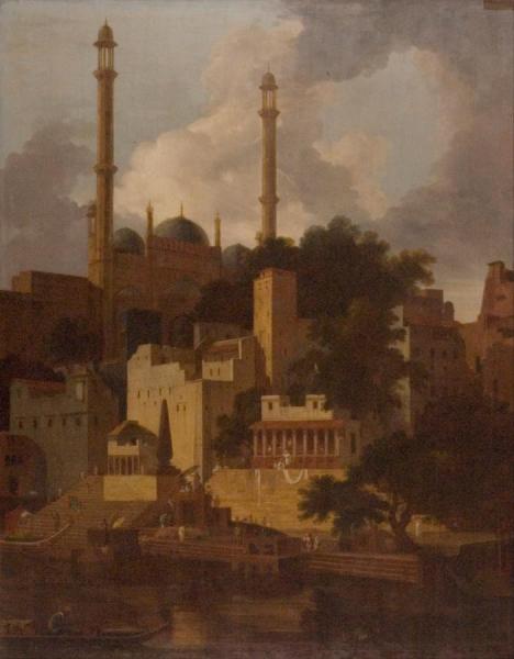Aurangzeb's Mosque by Thomas Daniell Oil Painting Reproductions