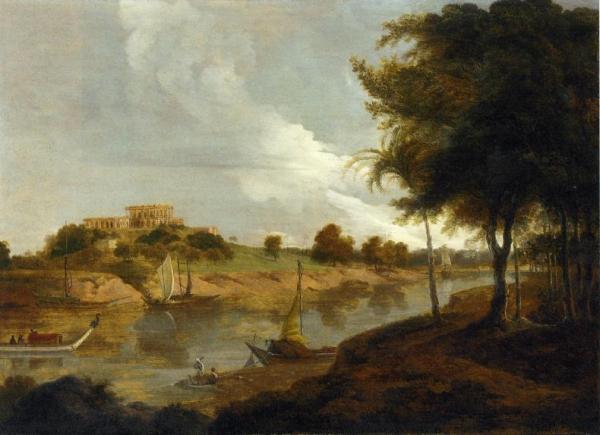 Hill House, Former Residence Of Agustus Cleveland At Bhagalpore by Thomas Daniell