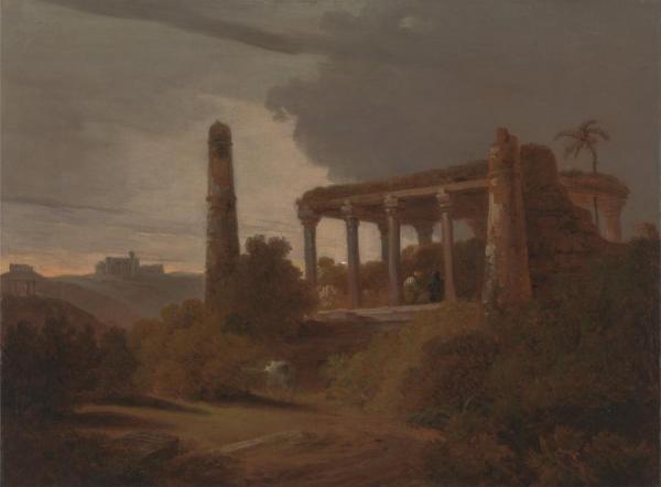 Indian Landscape With Temple Ruins by Thomas Daniell Oil Painting Reproductions