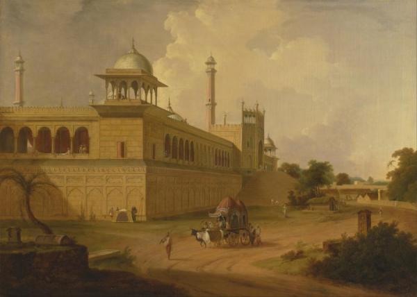 Jami Masjid,delhi by Thomas Daniell