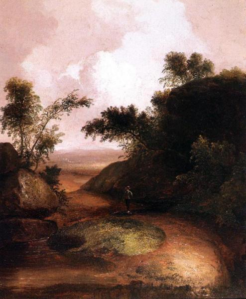 Thomas Doughty Landscape With Figure