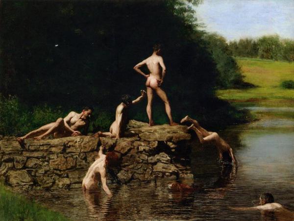 Swimming by Thomas Eakins Oil Painting Reproductions