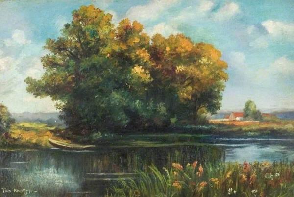 A Riverscape by Thomas Edwin Mostyn