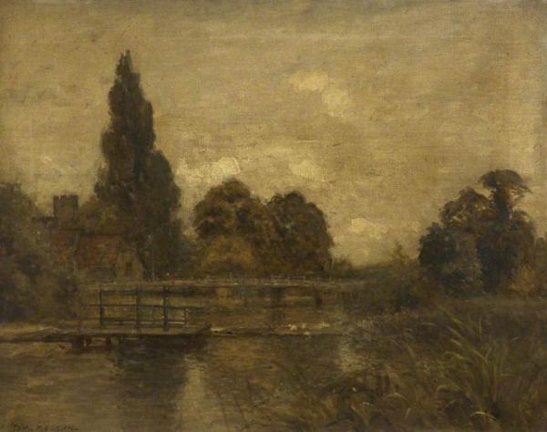 River Scene by Thomas Edwin Mostyn