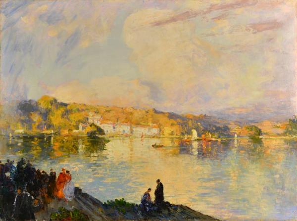 The Ferry by Thomas Edwin Mostyn Oil Painting Reproductions