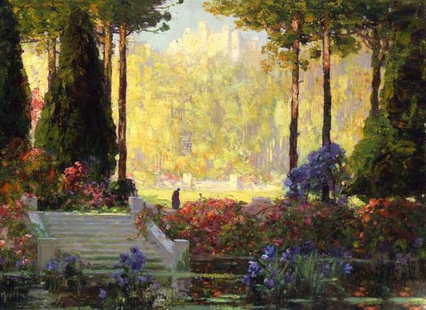 The Garden Of The Castle by Thomas Edwin Mostyn