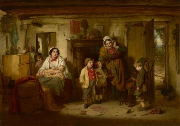 The Mitherless Bairn by Thomas Faed Oil Painting Reproductions