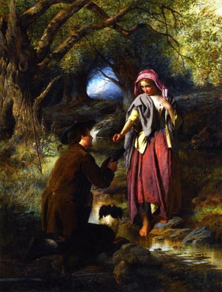 The Parting Of Burns And His Highland Mary by Thomas Faed Oil Painting Reproductions