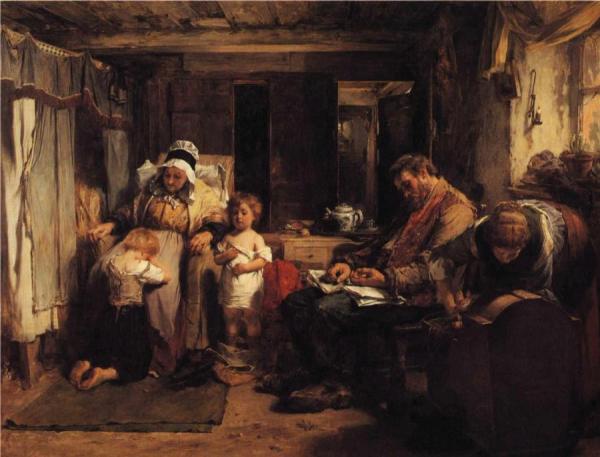 When The Day Is Done by Thomas Faed Oil Painting Reproductions