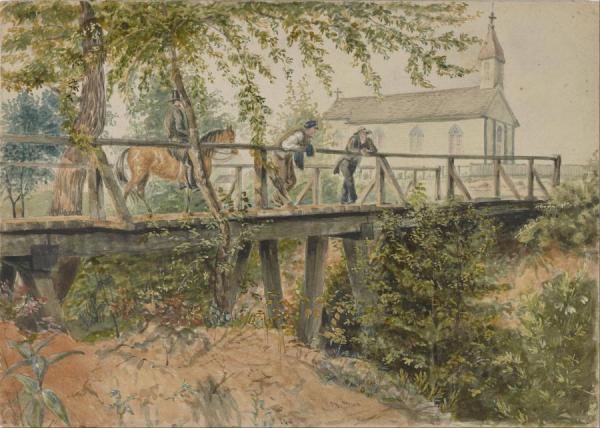 Catholic Church, Houston, Texas by Thomas Flintoff Oil Painting Reproductions