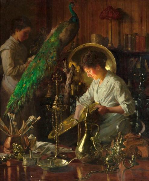 Polishing Silver by Thomas Frederick Mason Sheard