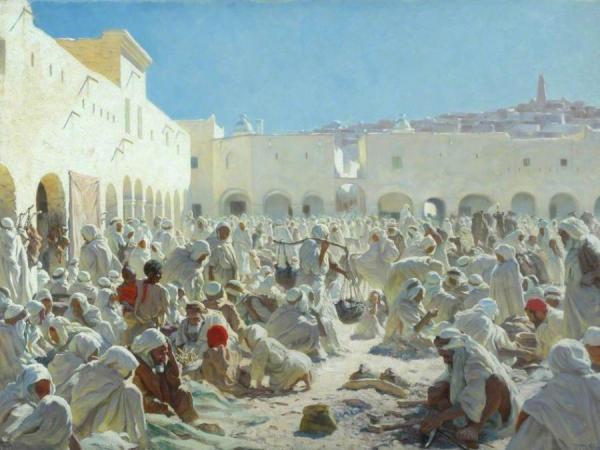 The Market Place, Guardia by Thomas Frederick Mason Sheard