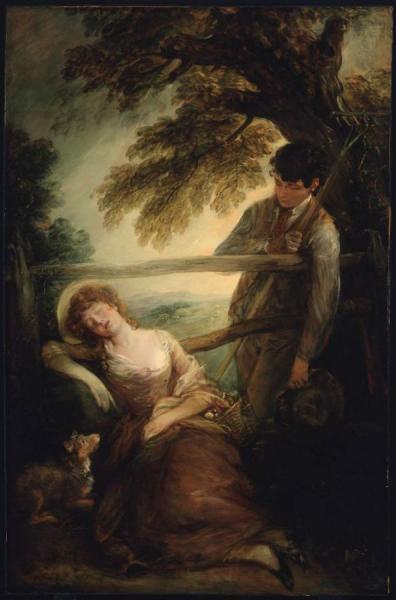 Haymaker And The Sleeping Girl by Thomas Gainsborough