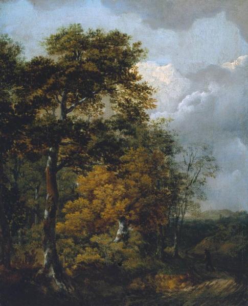 Landscape With A Peasant On A Path by Thomas Gainsborough