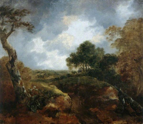 Open Landscape At The Edge Of A Wood by Thomas Gainsborough
