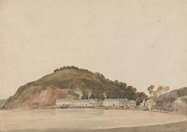 Headland On The Coast Of South Devon,possibly Shaldon by Thomas Girtin