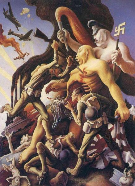 Exterminate, 1942 by Thomas Hart Benton