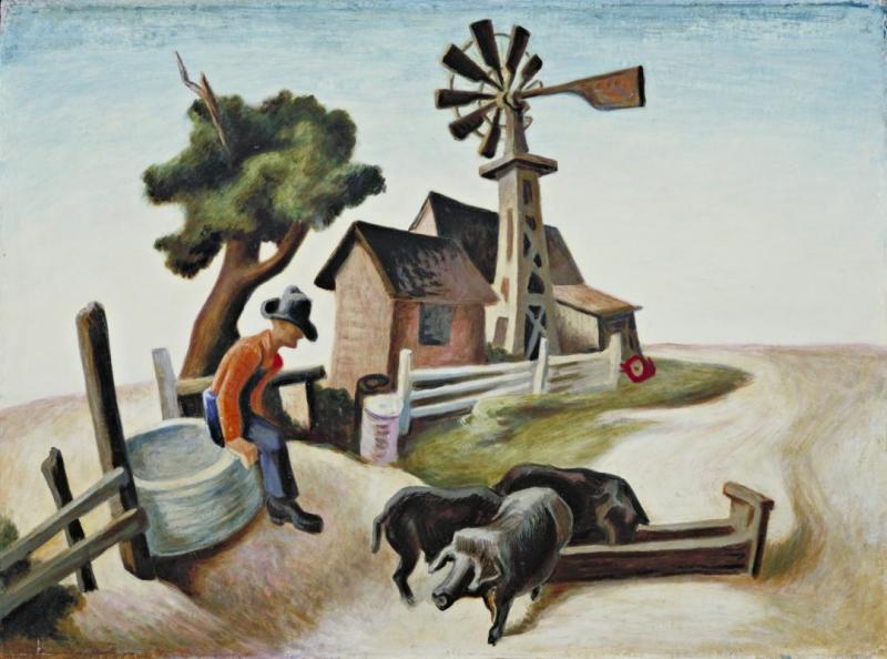 Homestead, 1934 by Thomas Hart Benton