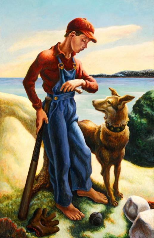 T.p. And Jake, 1938 by Thomas Hart Benton