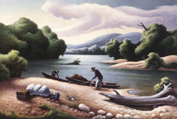 Current River, Missouri Ozarks by Thomas Hart Benton