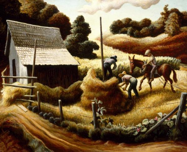 Haystack by Thomas Hart Benton