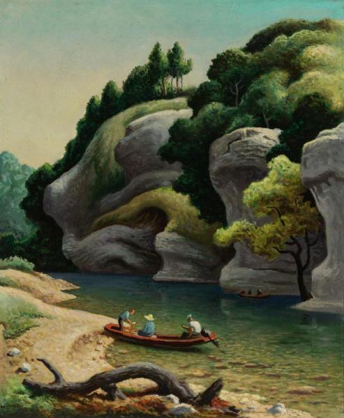 Thomas Hart Benton Jon Boat - Buffalo River