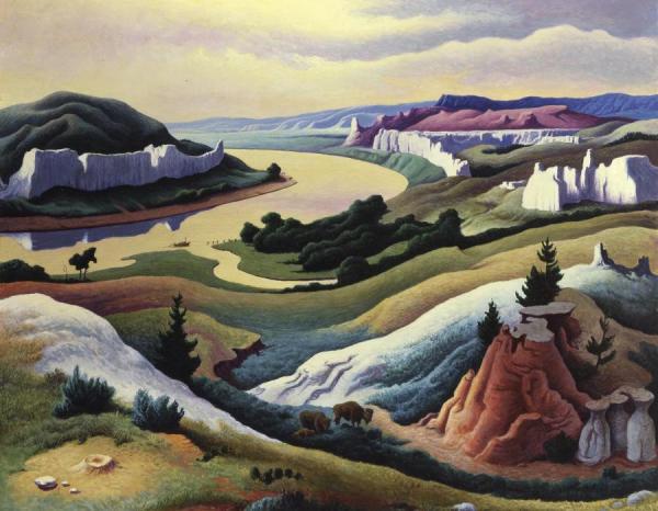Thomas Hart Benton Lewis And Clark At Eagle Creek, 1967