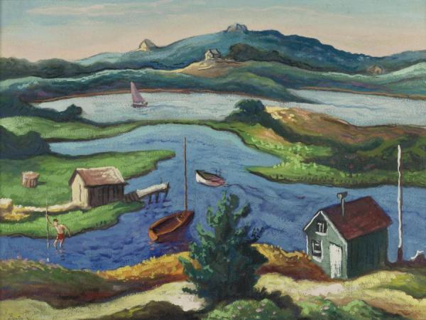 Menemsha Pond by Thomas Hart Benton