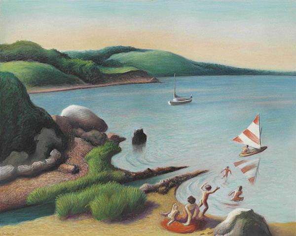 Menemsha Pond I by Thomas Hart Benton
