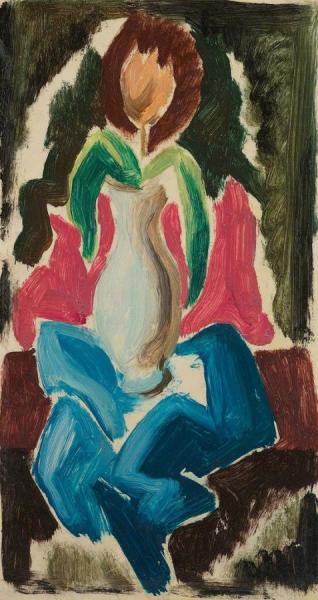 Still Life, Flower by Thomas Hart Benton