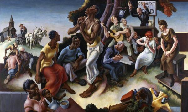 The Arts Of Life In America   Arts Of The South by Thomas Hart Benton Oil Painting Reproductions