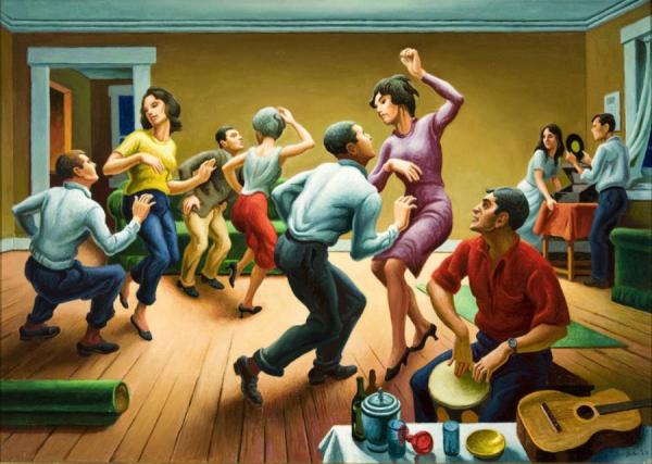 Thomas Hart Benton The Twist, 1964
