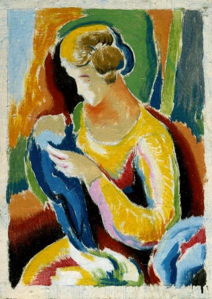 Woman,circa 1915-1920 by Thomas Hart Benton